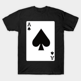 Playing Card Ace of Spades T-Shirt